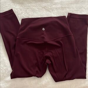 lululemon 21inch Burgundy Leggings